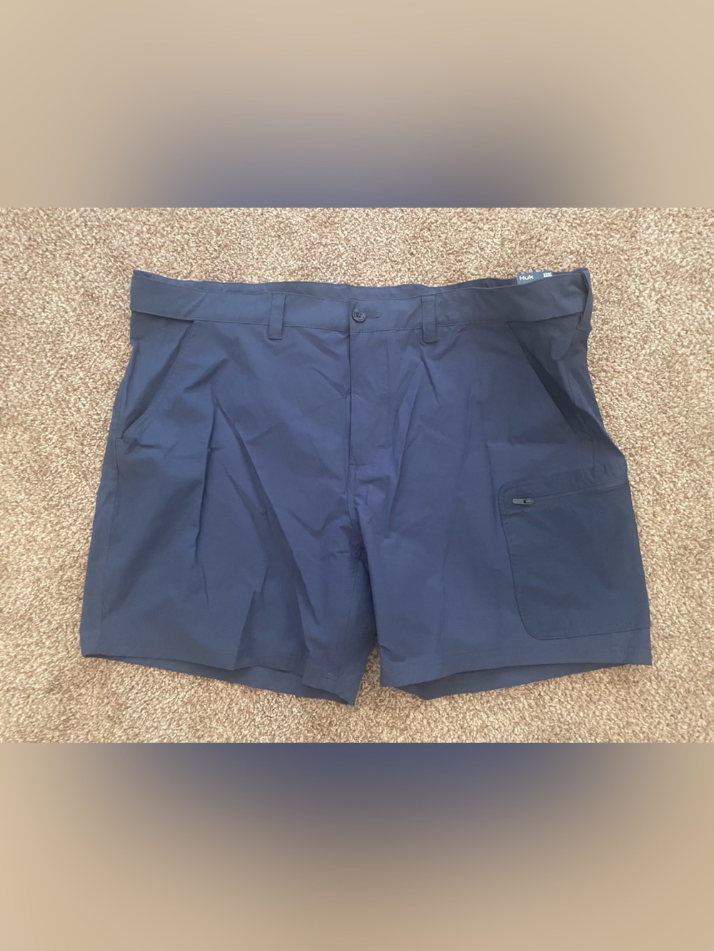 Huk Men's Nxtlvl 7 Hybrid Performance Shorts, Sargasso Sea 3XL